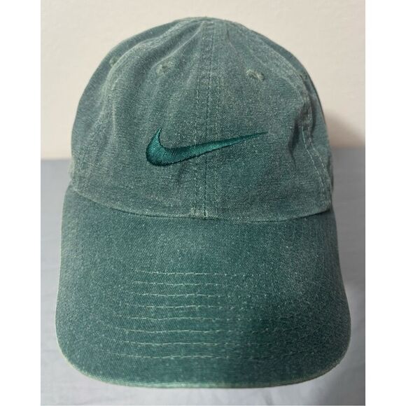 Nike Running Hat Green Zipper Strap Nike Cap - Picture 2 of 8